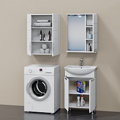 СанТа Мебель для ванной Родос 60 N R белая – фотография-3